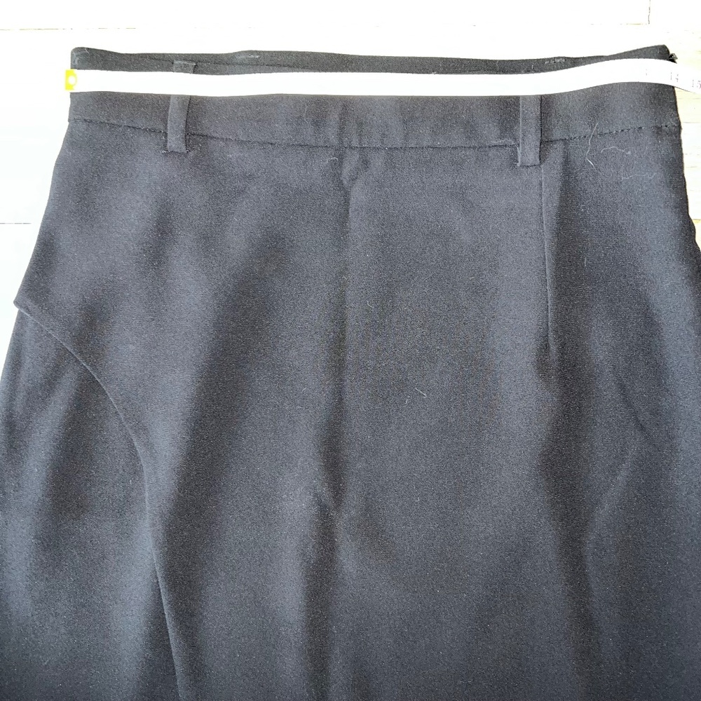Sandro Paris Black Midi Skirt U.S. Size 4 | French Style Office Career Workwear - Picture 5 of 7